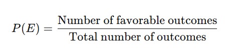 Picture showing the formula of calculating probability